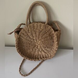 Woven Straw Tote Bag